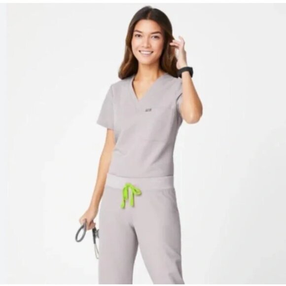 Figs Catarina Scrub Top. Slate XXL - Picture 1 of 2